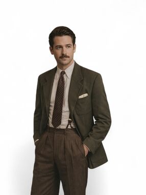 Valentino Vintage Wool Cashmere Organic Designer Italian Retro Sportscoat Men's